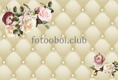 коретная стяжка, цветы, розы, букет, 3д, 3d